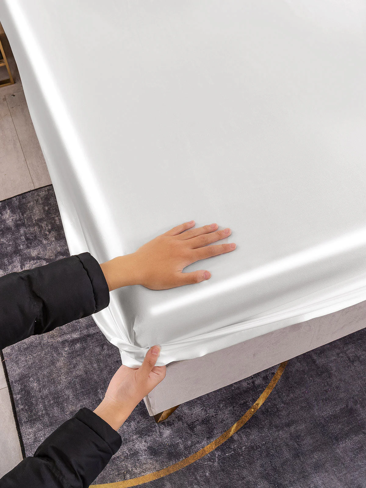 19Momme Mulberry Silk Seamless Fitted Sheet - Image 22