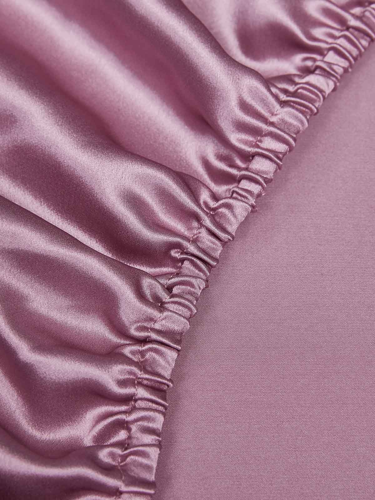 22Momme 3Pcs Silk Set Fitted Sheet+2x Pillowcases - Image 74