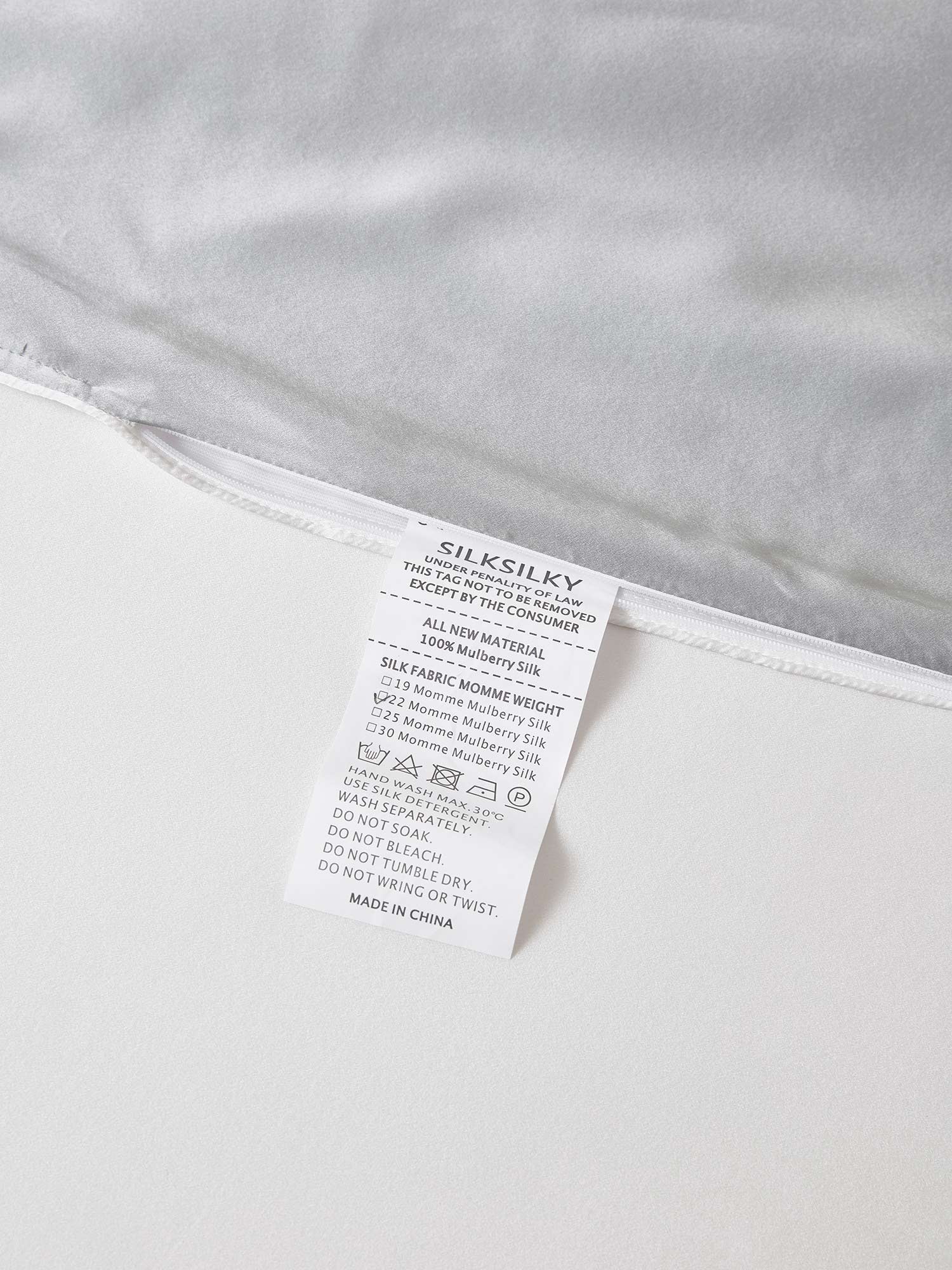 22Momme 3Pcs Silk Set Fitted Sheet+2x Pillowcases - Image 82