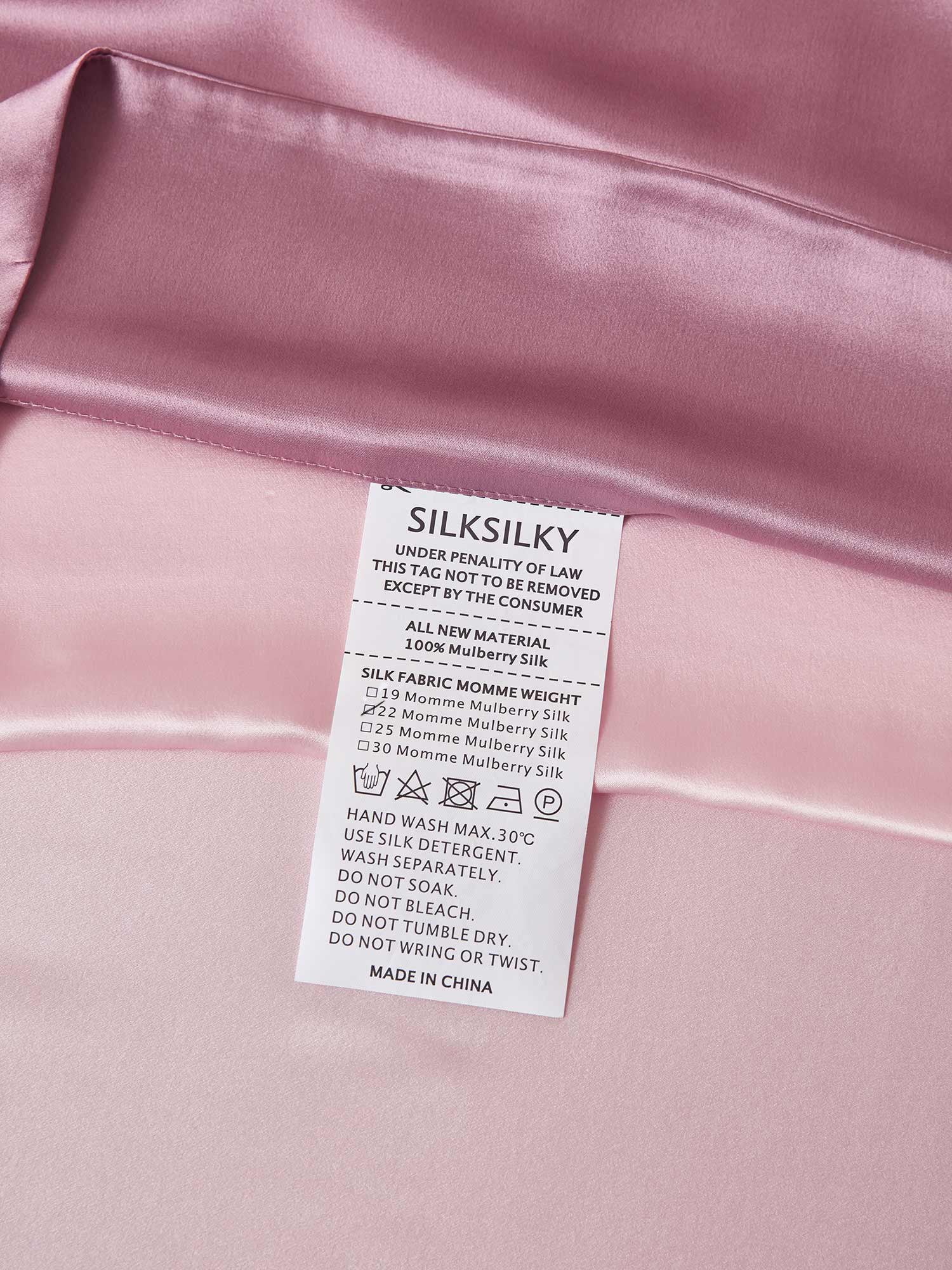 22Momme 3Pcs Silk Set Fitted Sheet+2x Pillowcases - Image 86
