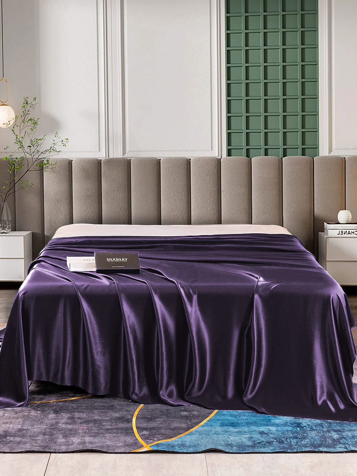 22Momme Mulberry Silk Seamless Flat Sheet - Image 44
