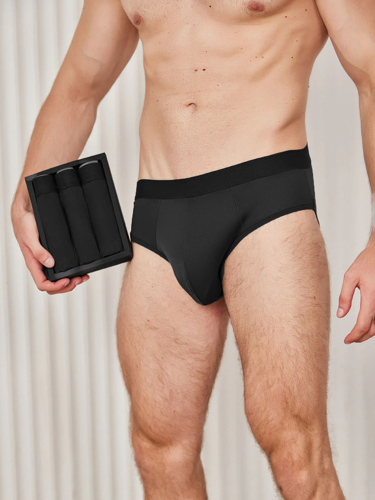 3Pcs Men Briefs Breathable Pure Silk Underwear - Image 6