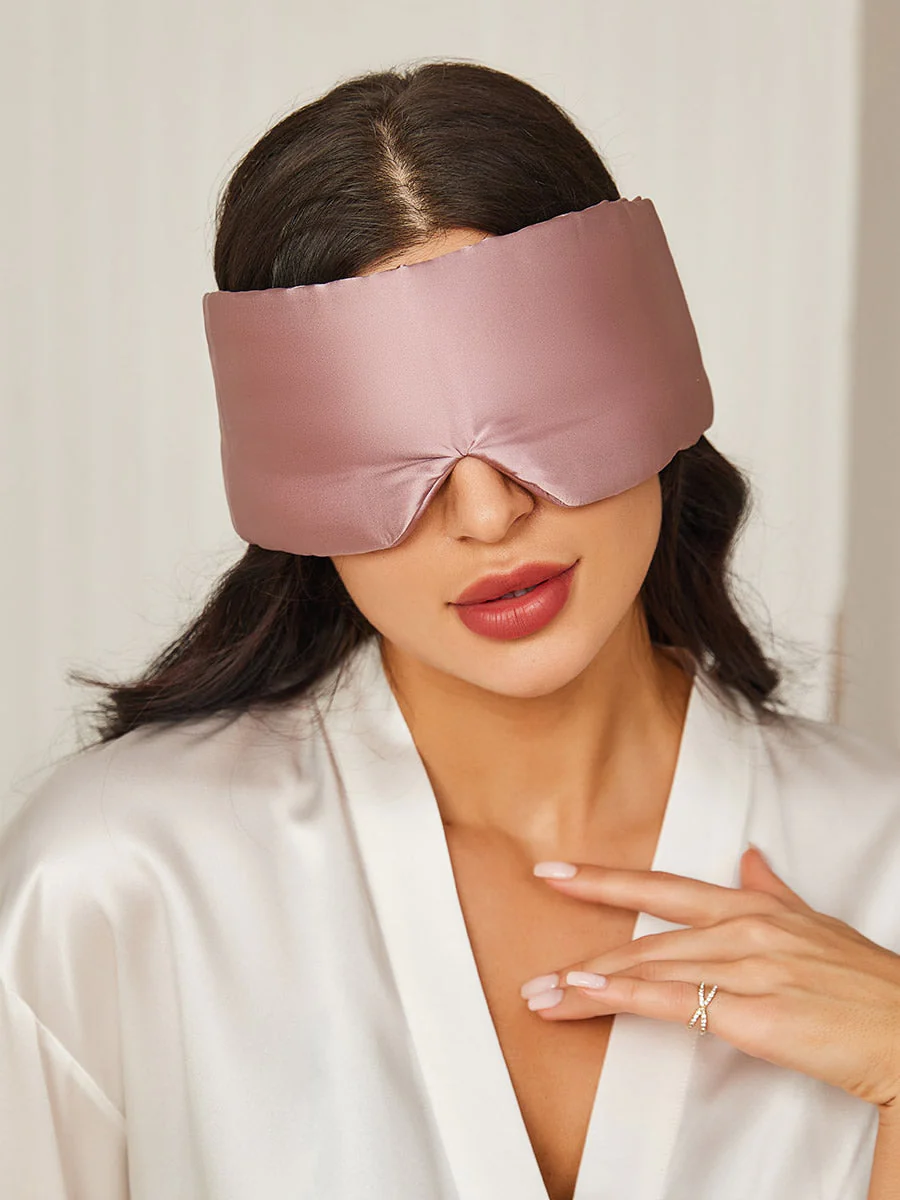 Elegant One Piece Silk Sleep Eye Mask - Image 19