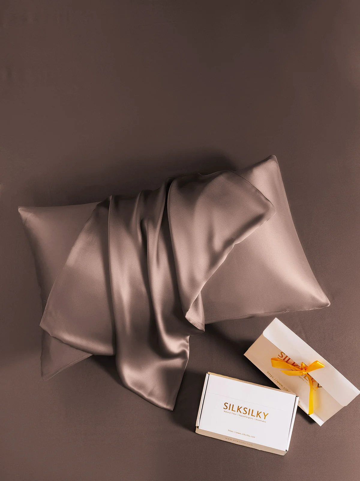 2Pcs 19Momme Pure Silk Pillowcases Bundle - Envelope - Image 108