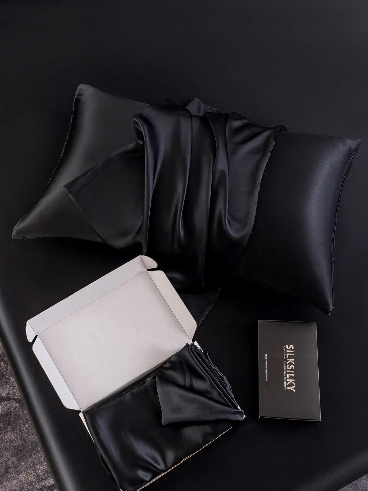 2Pcs 19Momme Pure Silk Pillowcases Bundle - Envelope - Image 18