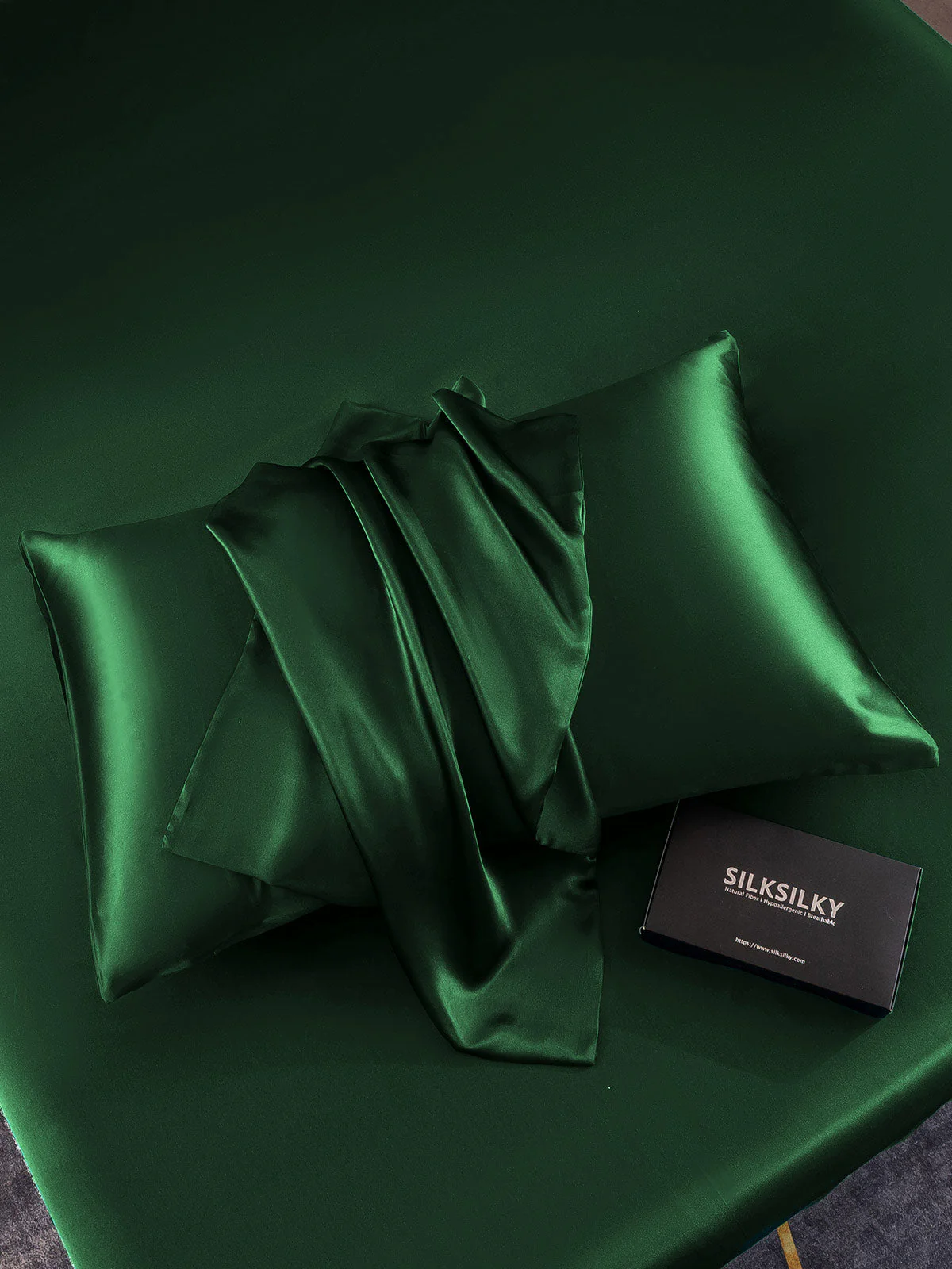 2Pcs 19Momme Pure Silk Pillowcases Bundle - Envelope - Image 24